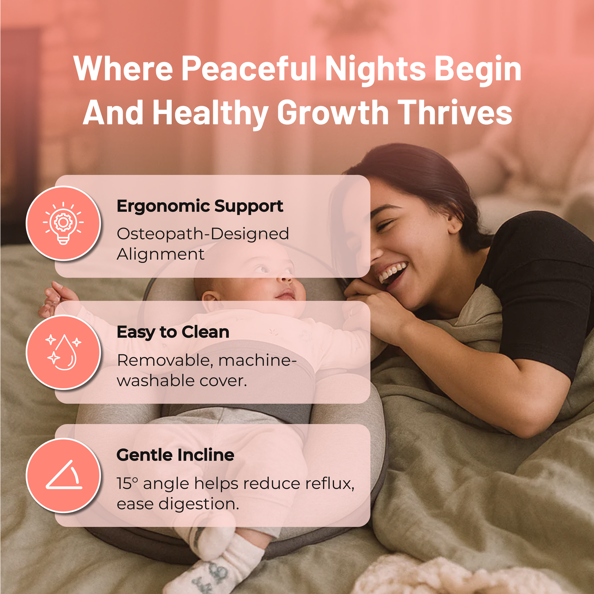 LullaCove™ Anti-Reflux Bed